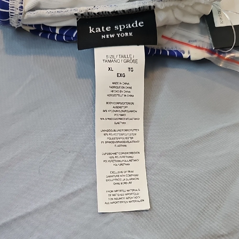 Kate‎ Spade Blue and White Scallop Headband